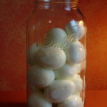 eggs in a jar